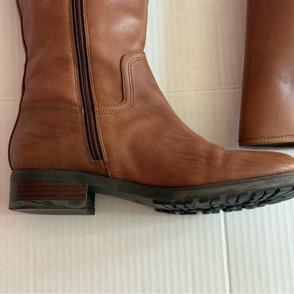 Coach Easton Semi Matte Calf Boots in Dark Saddle Size 6B - Picture 10 of 15